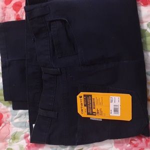Carhartt navy blue 5 pocket pants